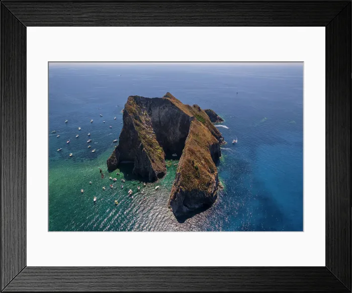 Framed Print : Palmarola sea stack called Faraglione di Mezzogiorno, aerial view, Palmarola island, Ponza municipality, Tyrrhenian Sea, Pontine islands, Latina Province, Latium (Lazio), Italy, Europe Framed Print : Palmarola sea stack called Faraglione di Mezzogiorno, aerial view, Palmarola island, Ponza municipality, Tyrrhenian Sea, Pontine islands, Latina Province, Latium (Lazio), Italy, Europe