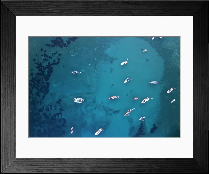 Framed Print : Aerial view of boats anchored in the crystal blue waters, Palmarola island, Tyrrhenian Sea, Ponza municipality, Pontine archipelago, Latina Province, Latium (Lazio), Italy, Europe Framed Print : Aerial view of boats anchored in the crystal blue waters, Palmarola island, Tyrrhenian Sea, Ponza municipality, Pontine archipelago, Latina Province, Latium (Lazio), Italy, Europe