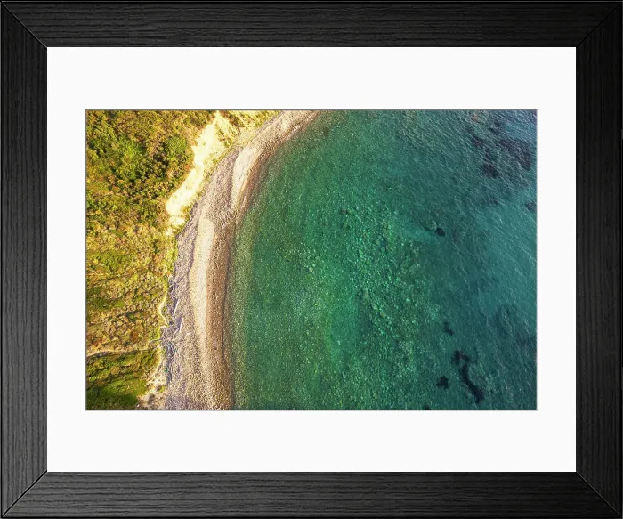 Framed Print : Aerial view of an empty beach on Palmarola island, Ponza municipality, Mediterranean Sea, Pontine archipelago, Latina Province, Latium (Lazio), Italy, Europe Framed Print : Aerial view of an empty beach on Palmarola island, Ponza municipality, Mediterranean Sea, Pontine archipelago, Latina Province, Latium (Lazio), Italy, Europe