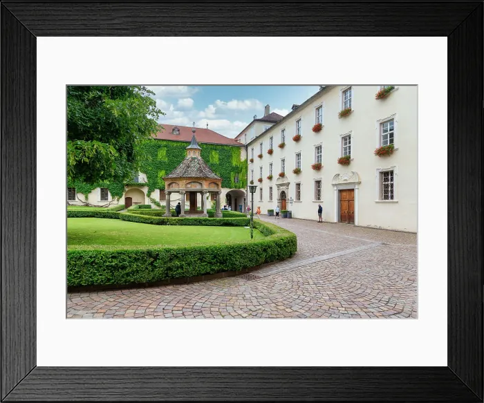 Framed Print : Neustift Convent courtyard, Brixen, South Tyrol, Italy, Europe Framed Print : Neustift Convent courtyard, Brixen, South Tyrol, Italy, Europe