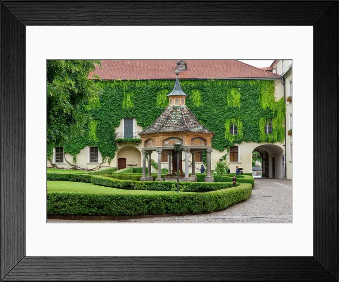 Framed Print : Neustift Convent courtyard, Brixen, South Tyrol, Italy, Europe Framed Print : Neustift Convent courtyard, Brixen, South Tyrol, Italy, Europe