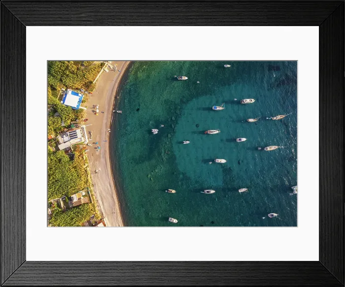 Framed Print : Aerial view of Palmarola bay with boats anchored in turquoise water at susnet, Palmarola island, Ponza municipality, Tyrrhenian sea, Pontine archipelago, Latina Province, Latium (Lazio), Italy, Europe Framed Print : Aerial view of Palmarola bay with boats anchored in turquoise water at susnet, Palmarola island, Ponza municipality, Tyrrhenian sea, Pontine archipelago, Latina Province, Latium (Lazio), Italy, Europe