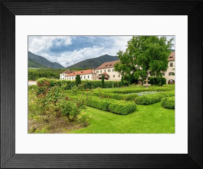 Framed Print : Neustift Convent garden, Brixen, South Tyrol, Italy, Europe