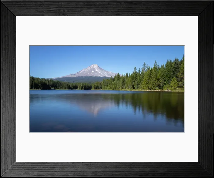 Framed Print : Trillium Lake view of Mount Hood, Oregon, United States of America, North America Framed Print : Trillium Lake view of Mount Hood, Oregon, United States of America, North America