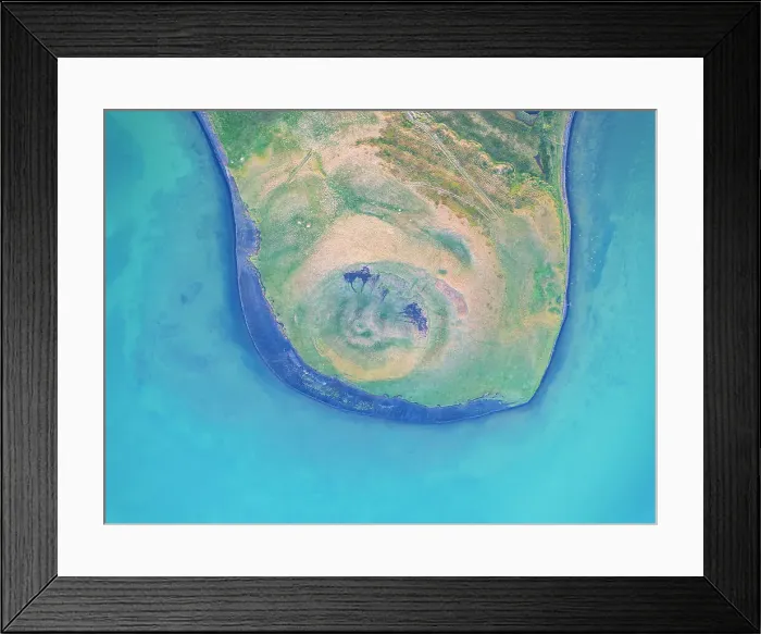 Framed Print : Aerial vertical view of old volcano near to Myvatn lake on a summer day, Iceland, Polar Regions Framed Print : Aerial vertical view of old volcano near to Myvatn lake on a summer day, Iceland, Polar Regions