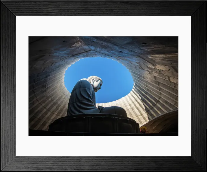 Framed Print : Massive Buddha statue at Hill of the Buddha, Makomanai Takino Cemetery, Sapporo, Hokkaido, Japan, Asia Framed Print : Massive Buddha statue at Hill of the Buddha, Makomanai Takino Cemetery, Sapporo, Hokkaido, Japan, Asia