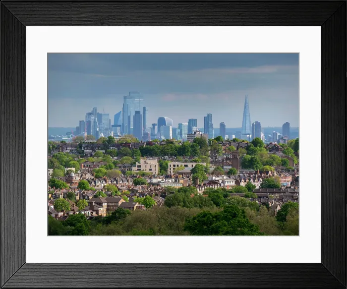 Framed Print : City skyline from Alexandra Palace, London, England, United Kingdom, Europe Framed Print : City skyline from Alexandra Palace, London, England, United Kingdom, Europe