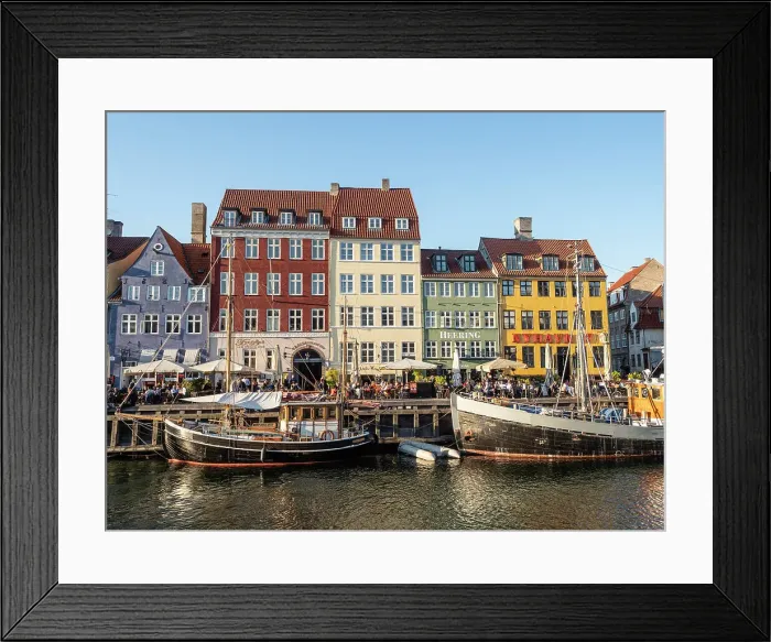 Framed Print : Evening at Nyhavn Harbour, Copenhagen, Denmark, Scandinavia, Europe Framed Print : Evening at Nyhavn Harbour, Copenhagen, Denmark, Scandinavia, Europe