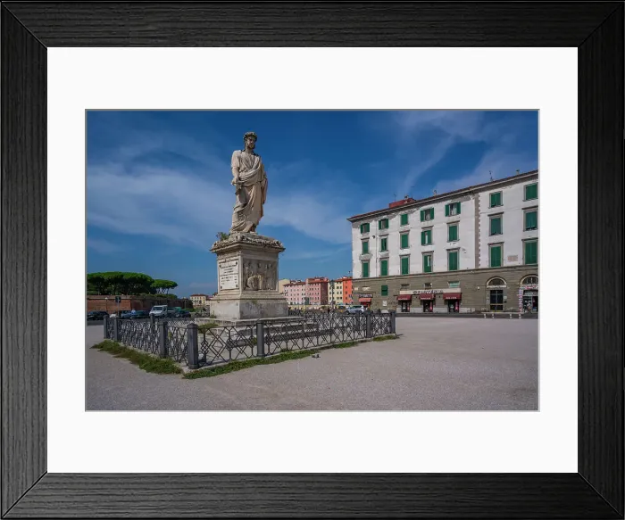 Framed Print : View of Leopoldo II statue in Piazza della Repubblica, Livorno, Province of Livorno, Tuscany, Italy, Europe Framed Print : View of Leopoldo II statue in Piazza della Repubblica, Livorno, Province of Livorno, Tuscany, Italy, Europe