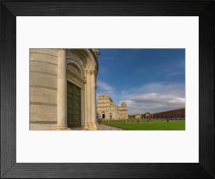 Framed Print : View of Pisa Cathedral and Leaning Tower of Pisa, UNESCO World Heritage Site, Pisa, Province of Pisa, Tuscany, Italy, Europe Framed Print : View of Pisa Cathedral and Leaning Tower of Pisa, UNESCO World Heritage Site, Pisa, Province of Pisa, Tuscany, Italy, Europe