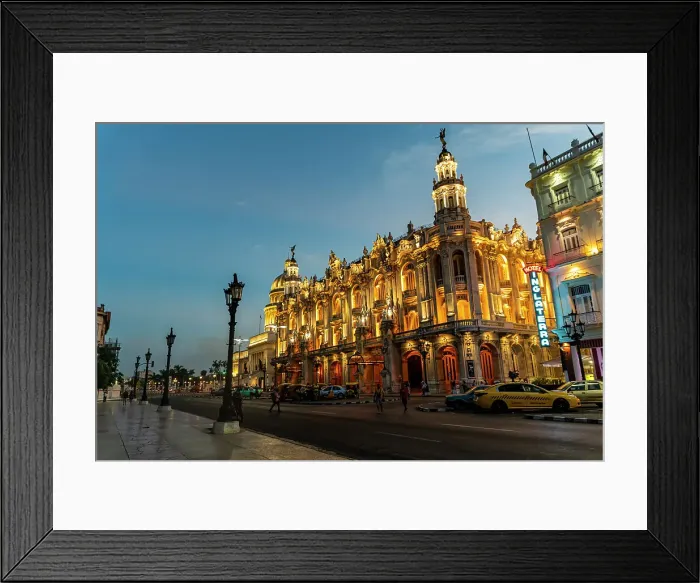 Framed Print : Night shot of the Theatre of Havana, Havana, Cuba, West Indies, Central America Framed Print : Night shot of the Theatre of Havana, Havana, Cuba, West Indies, Central America