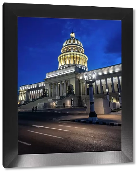 Nightshot of the Capitol in Havana, Cuba, West Indies, Central America