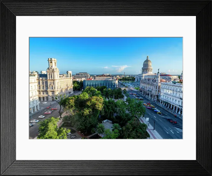 Framed Print : View over Parque Central, Havana, Cuba, West Indies, Central America Framed Print : View over Parque Central, Havana, Cuba, West Indies, Central America