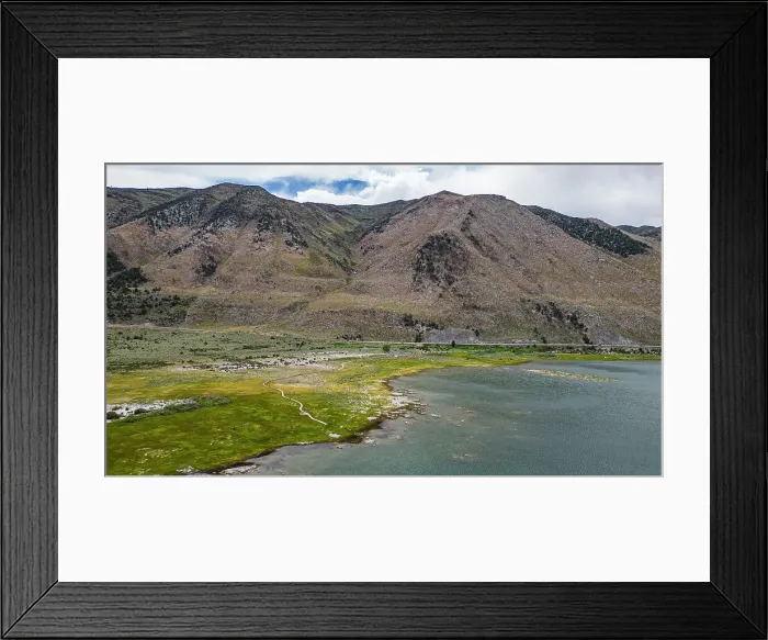 Framed Print : Aerial of the saline soda lake, Mono Lake, California, United States of America, North America Framed Print : Aerial of the saline soda lake, Mono Lake, California, United States of America, North America