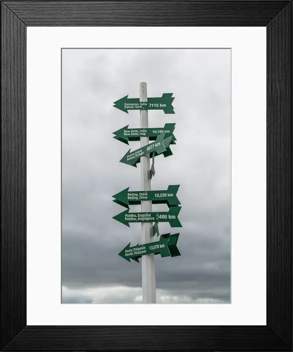 Framed Print : Signpost, Signal Hill National Historic Site, St. John's, Newfoundland, Canada, North America Framed Print : Signpost, Signal Hill National Historic Site, St. John's, Newfoundland, Canada, North America