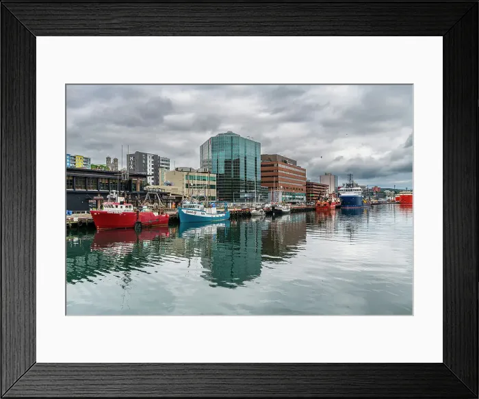 Framed Print : Boat harbour of St. John's, Newfoundland, Canada, North America Framed Print : Boat harbour of St. John's, Newfoundland, Canada, North America
