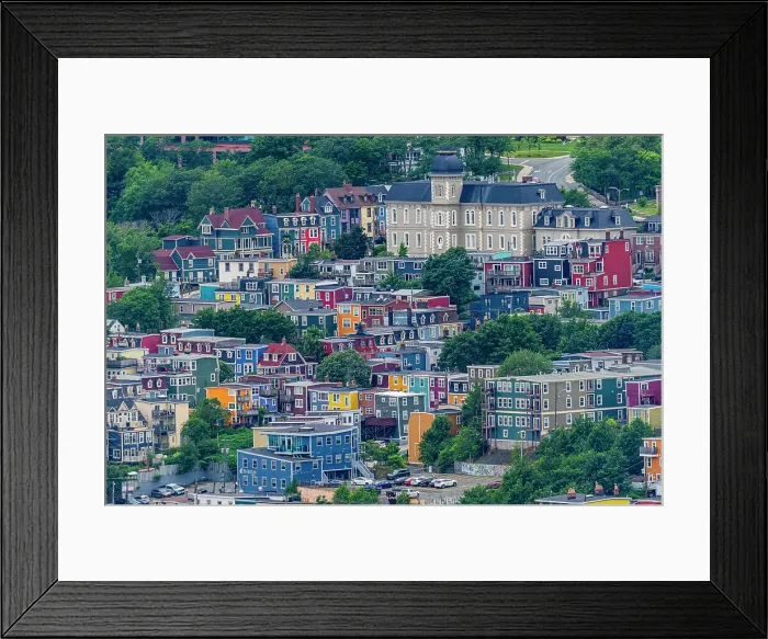 Framed Print : The town of St. John's from Signal Hill National Historic Site, St. John's, Newfoundland, Canada, North America Framed Print : The town of St. John's from Signal Hill National Historic Site, St. John's, Newfoundland, Canada, North America