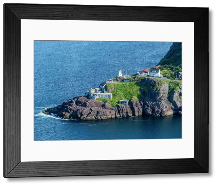 Framed Print : View over Fort Amhearst from Signal Hill National Historic Site, St. John's, Newfoundland, Canada, North America Framed Print : View over Fort Amhearst from Signal Hill National Historic Site, St. John's, Newfoundland, Canada, North America