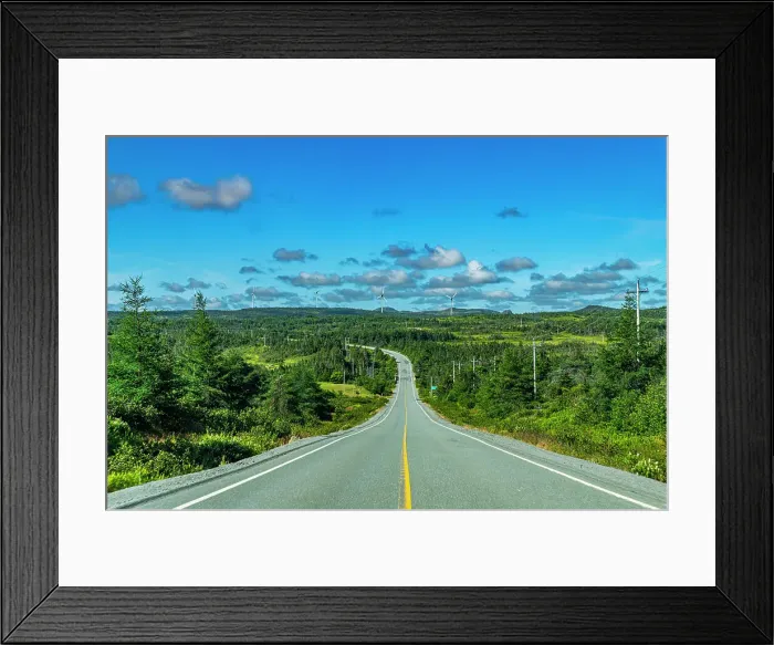 Framed Print : Road through the Avalon Wilderness, Newfoundland, Canada, North America Framed Print : Road through the Avalon Wilderness, Newfoundland, Canada, North America