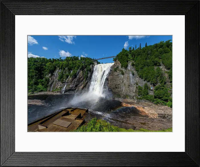 Framed Print : Montmorency Falls, Quebec, Canada, North America Framed Print : Montmorency Falls, Quebec, Canada, North America