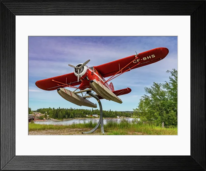 Framed Print : Seaplane Monument, Thompson, Manitoba, Canada, North America Framed Print : Seaplane Monument, Thompson, Manitoba, Canada, North America