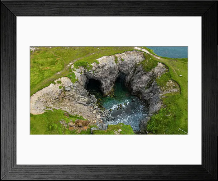 Framed Print : Double arch, Dungeon Provincial Park, Bonavista Peninsula, Newfoundland, Canada, North America Framed Print : Double arch, Dungeon Provincial Park, Bonavista Peninsula, Newfoundland, Canada, North America