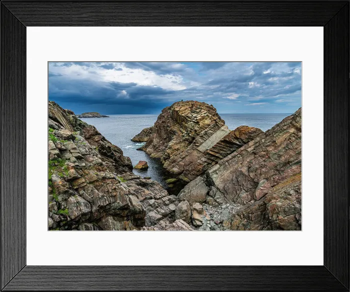 Framed Print : Tectonic plate rocks, Bonavista Peninsula, Newfoundland, Canada, North America Framed Print : Tectonic plate rocks, Bonavista Peninsula, Newfoundland, Canada, North America