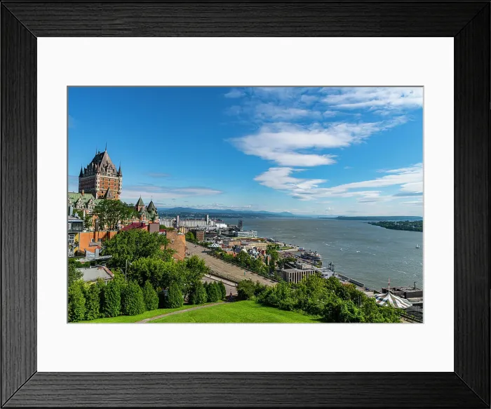Framed Print : View over Chateau Frontenac and the Saint Lawrence River, Quebec City, Quebec, Canada, North America Framed Print : View over Chateau Frontenac and the Saint Lawrence River, Quebec City, Quebec, Canada, North America