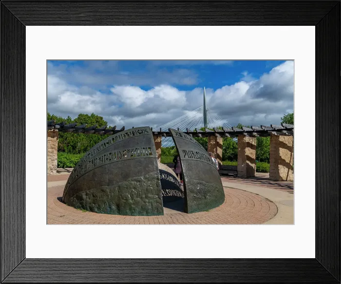 Framed Print : Orientation Circle, Winnipeg, Manitoba, Canada, North America