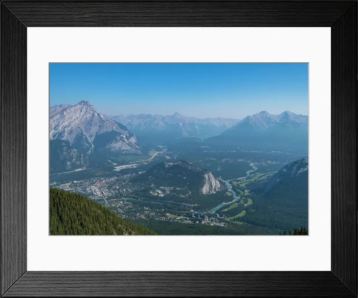Framed Print : Mountain view from Sulphur Mountain top, Banff National Park, UNESCO World Heritage Site, Alberta, Rocky Mountains, Canada, North America Framed Print : Mountain view from Sulphur Mountain top, Banff National Park, UNESCO World Heritage Site, Alberta, Rocky Mountains, Canada, North America