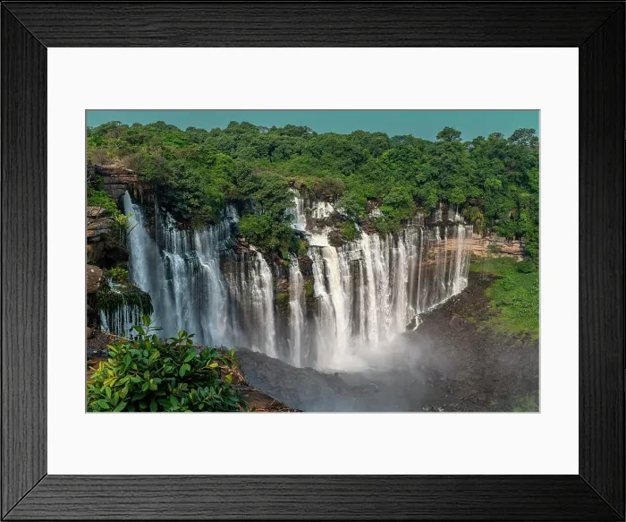 Framed Print : Aerial of the third highest waterfall in Africa, Calandula Falls, Malanje, Angola, Africa Framed Print : Aerial of the third highest waterfall in Africa, Calandula Falls, Malanje, Angola, Africa
