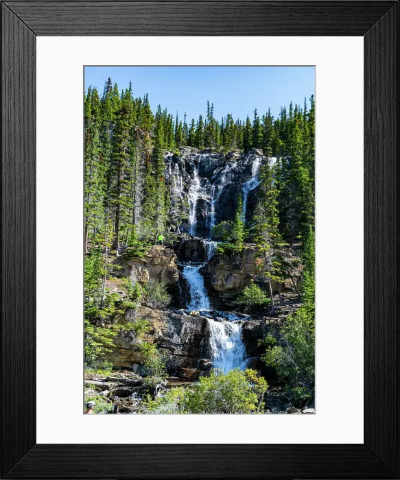 Framed Print : Waterfall along the Glacier Parkway, Alberta, Canada, North America Framed Print : Waterfall along the Glacier Parkway, Alberta, Canada, North America