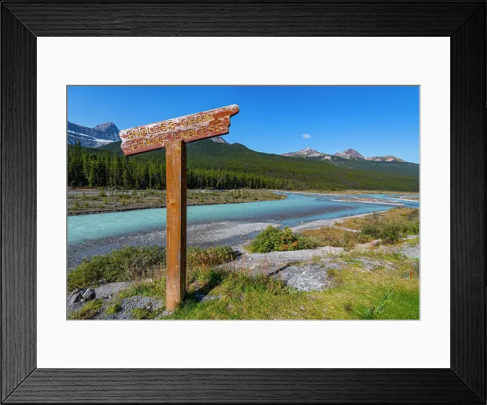 Framed Print : Athabasca River, Glacier Parkway, Alberta, Canada, North America