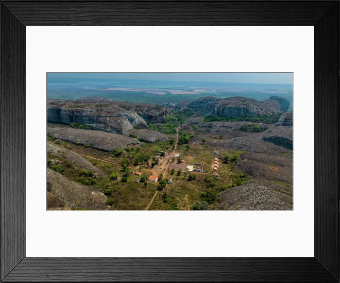 Framed Print : Aerial of black rocks of Pungo Andongo, Malanje, Angola, Africa Framed Print : Aerial of black rocks of Pungo Andongo, Malanje, Angola, Africa
