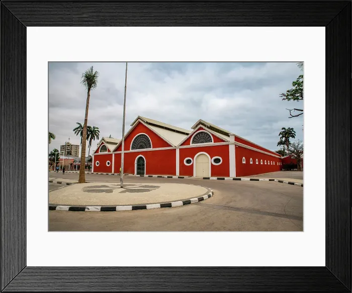 Framed Print : Colonial building, Benguela, Angola, Africa Framed Print : Colonial building, Benguela, Angola, Africa