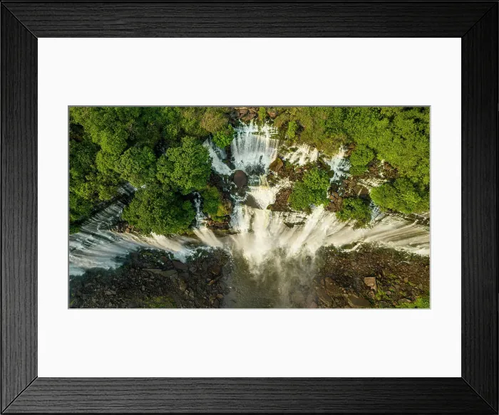 Framed Print : Aerial of the third highest waterfall in Africa, Calandula Falls, Malanje, Angola, Africa Framed Print : Aerial of the third highest waterfall in Africa, Calandula Falls, Malanje, Angola, Africa