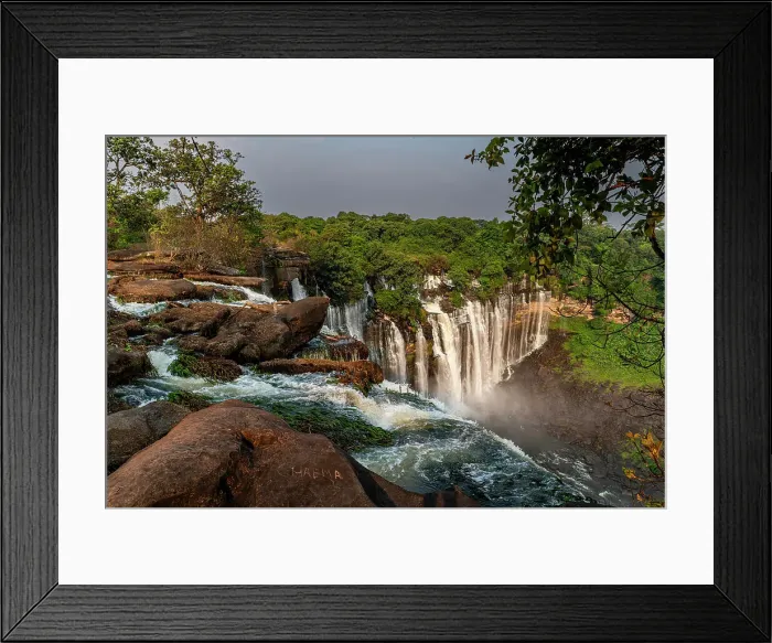 Framed Print : Aerial of the third highest waterfall in Africa, Calandula Falls, Malanje, Angola, Africa Framed Print : Aerial of the third highest waterfall in Africa, Calandula Falls, Malanje, Angola, Africa