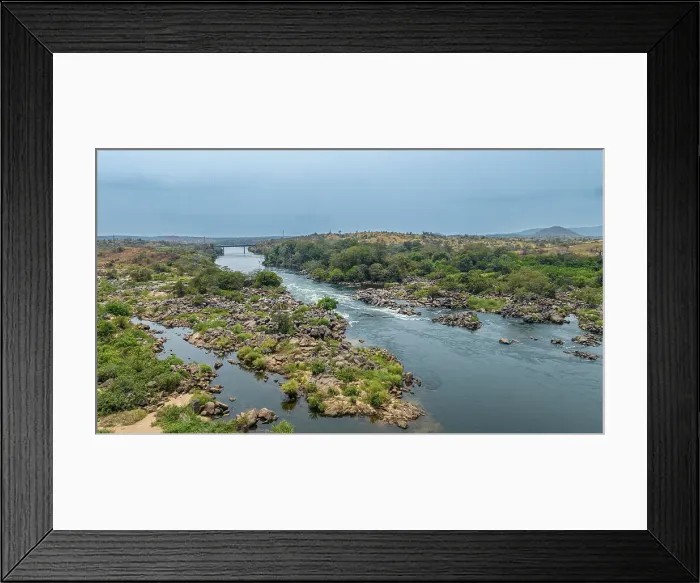 Framed Print : Aerial of the Cuanza river, Cuanza Sul province, Angola, Africa Framed Print : Aerial of the Cuanza river, Cuanza Sul province, Angola, Africa