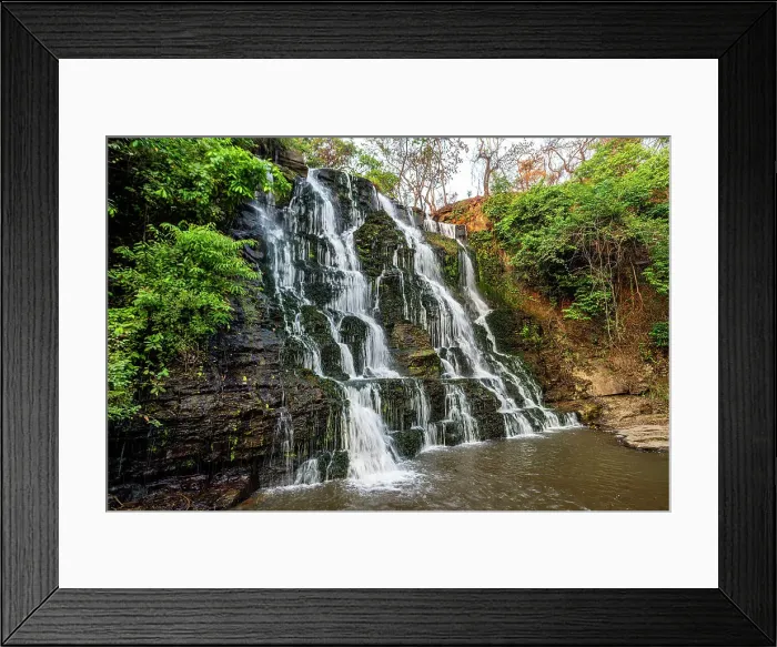 Framed Print : Musseleje waterfalll, Malanje, Angola, Africa Framed Print : Musseleje waterfalll, Malanje, Angola, Africa
