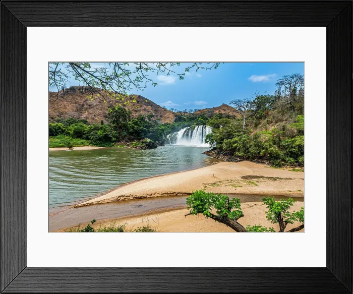 Framed Print : Binga waterfalls, Kwanza Sul, Angola, Africa Framed Print : Binga waterfalls, Kwanza Sul, Angola, Africa