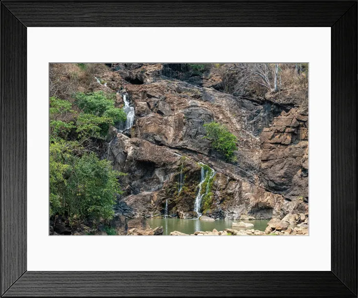 Framed Print : Dry Binga waterfalls, Kwanza Sul, Angola, Africa Framed Print : Dry Binga waterfalls, Kwanza Sul, Angola, Africa