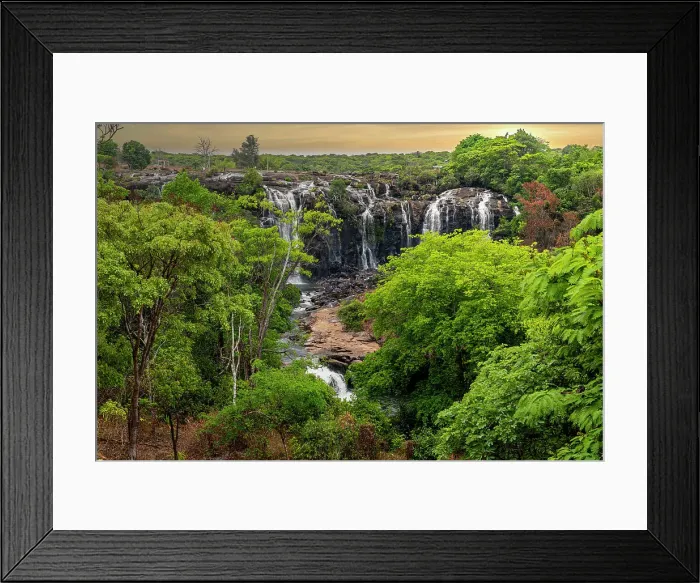 Framed Print : Chiumbe waterfalls, Lunda Sul, Angola, Africa Framed Print : Chiumbe waterfalls, Lunda Sul, Angola, Africa