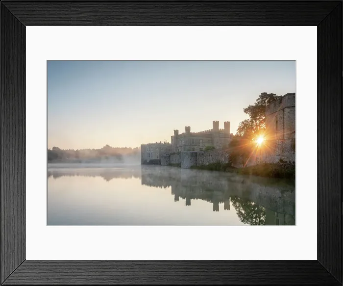 Framed Print : Leeds Castle at sunrise, near Maidstone, Kent, England, United Kingdom, Europe Framed Print : Leeds Castle at sunrise, near Maidstone, Kent, England, United Kingdom, Europe