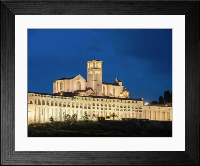 Framed Print : Basilica of Saint Francis of Assisi, illuminated at night, UNESCO World Heritage Site, Assisi, Perugia, Umbria, Italy, Europe Framed Print : Basilica of Saint Francis of Assisi, illuminated at night, UNESCO World Heritage Site, Assisi, Perugia, Umbria, Italy, Europe