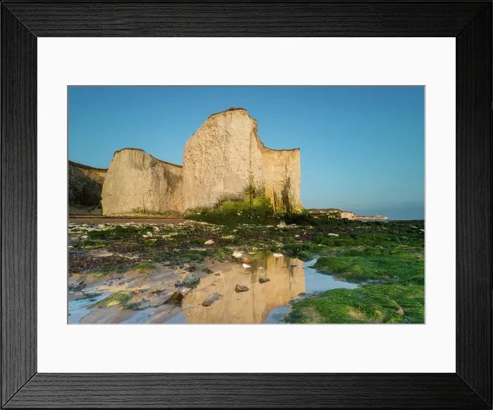 Framed Print : Chalk cliffs reflected, Botany Bay, Broadstairs, Kent, United Kingdom, Europe Framed Print : Chalk cliffs reflected, Botany Bay, Broadstairs, Kent, United Kingdom, Europe