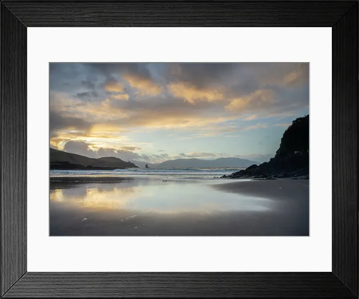 Framed Print : Doonshean Bay at sunrise, Dingle Peninsula, County Kerry, Munster, Republic of Ireland, Europe Framed Print : Doonshean Bay at sunrise, Dingle Peninsula, County Kerry, Munster, Republic of Ireland, Europe