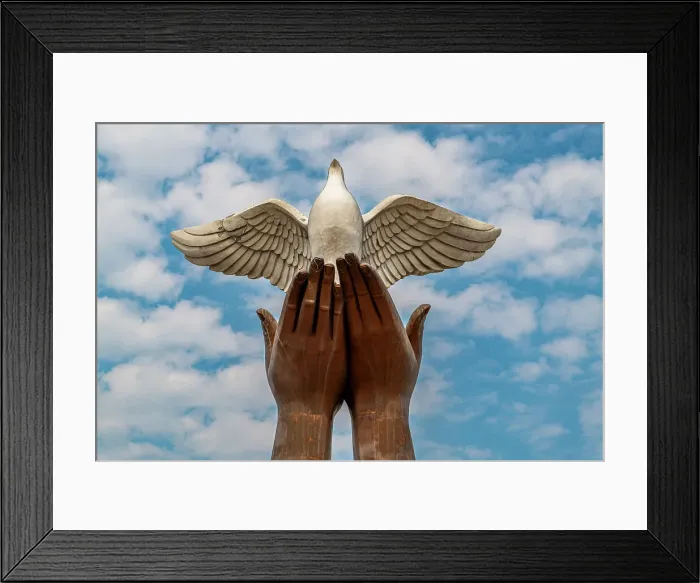 Framed Print : Peace monument, Luena, Moxico, Angola, Africa