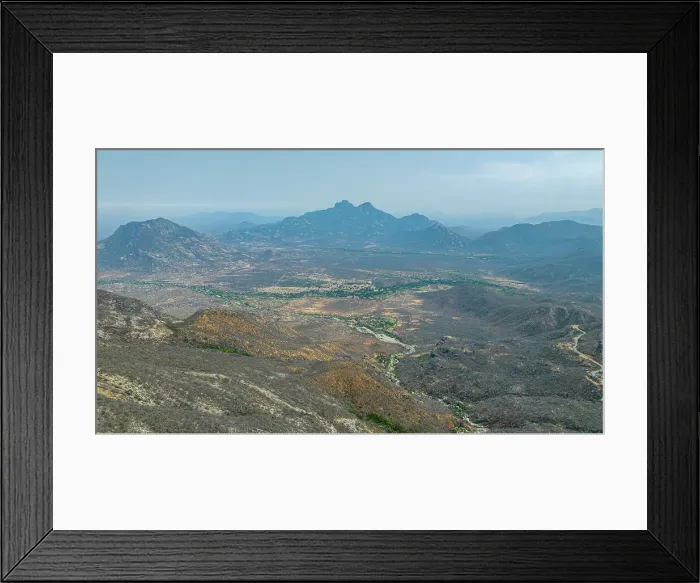 Framed Print : Aerial of the mountains of the Serra da Leba mountain pass, Angola, Africa Framed Print : Aerial of the mountains of the Serra da Leba mountain pass, Angola, Africa