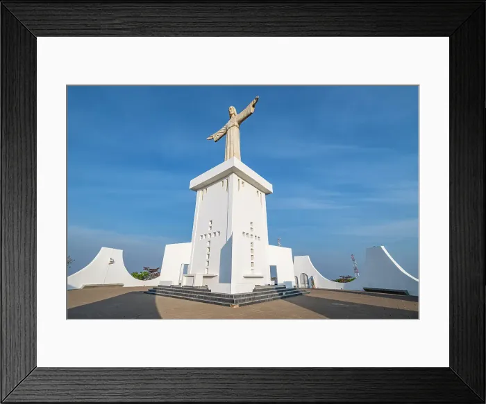 Framed Print : Christ the King Statue, overlooking Lubango, Angola, Africa