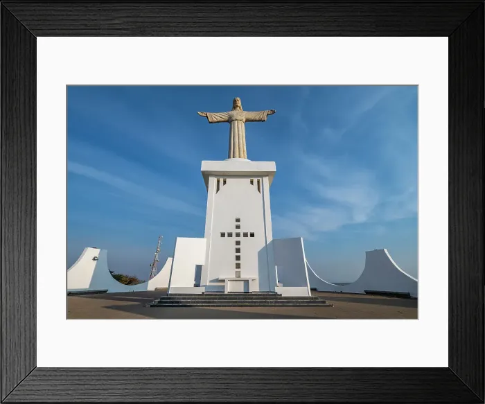 Framed Print : Christ the King Statue, overlooking Lubango, Angola, Africa Framed Print : Christ the King Statue, overlooking Lubango, Angola, Africa